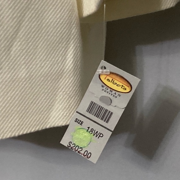 TALBOTS Collarless A-Line Blazer Jacket NWT - Picture 8 of 9